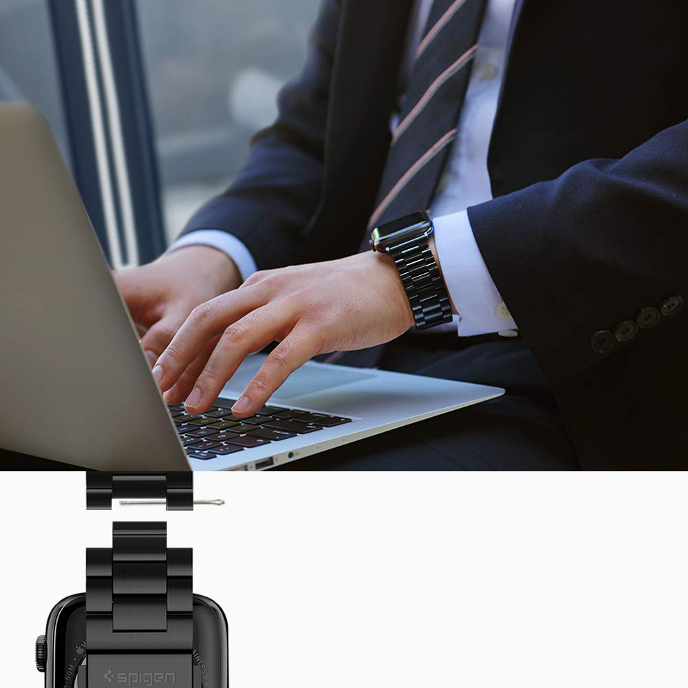 Oryginalne etui od marki Spigen z serii Band Modern Fit dla Apple Watch 44 mm 4 oraz 42mm 1,2,3